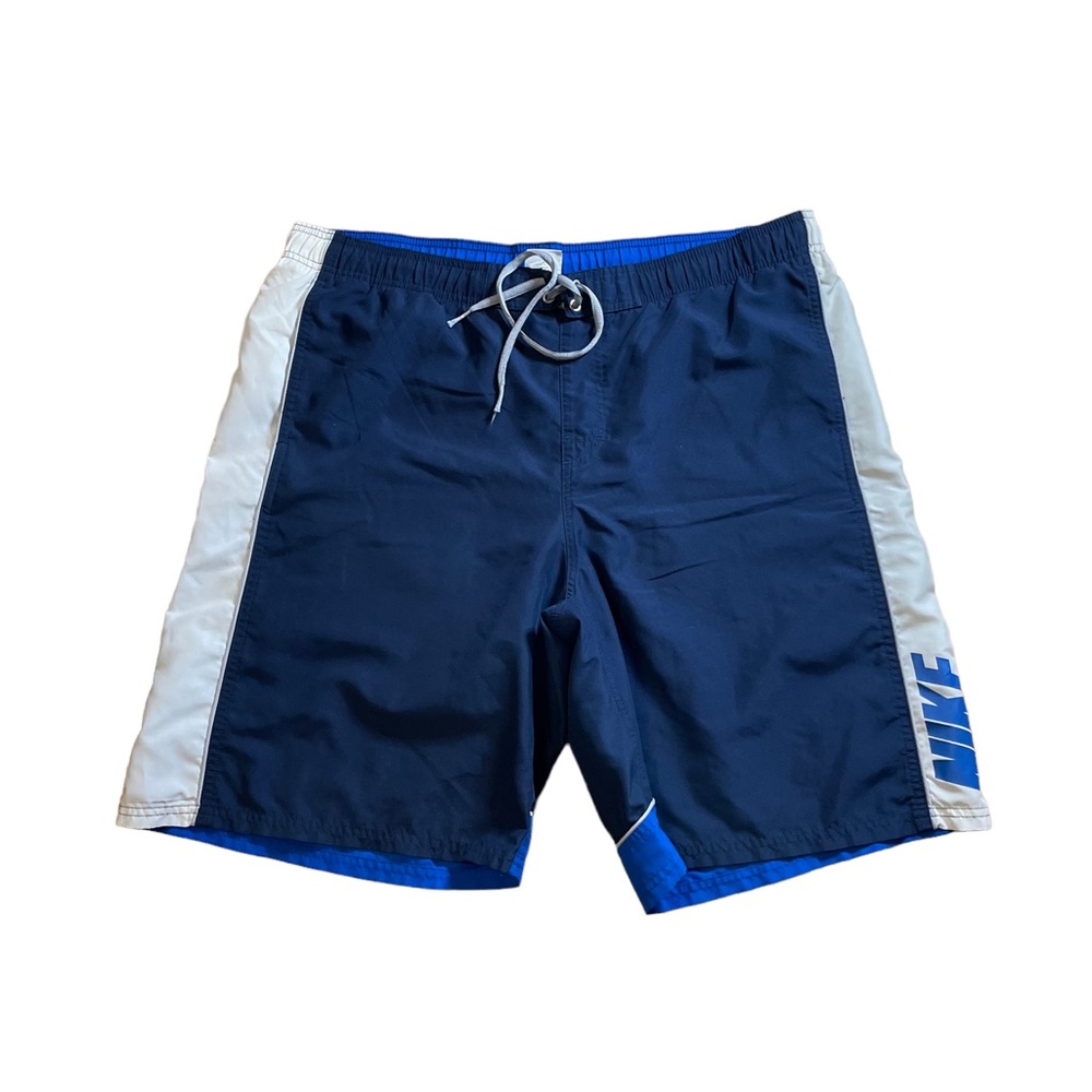 Blue Nike Swim Trunks
